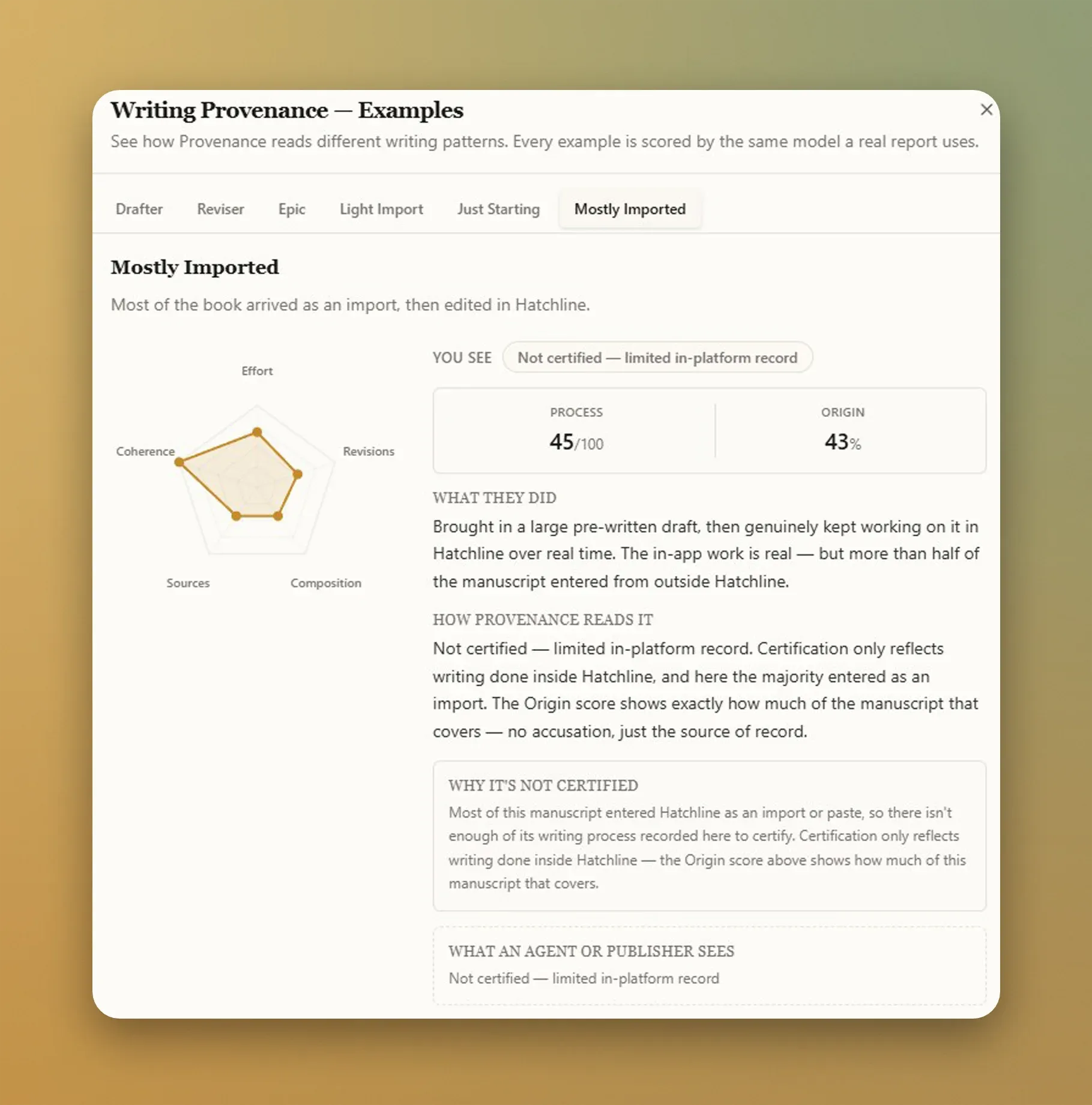 Provenance Report